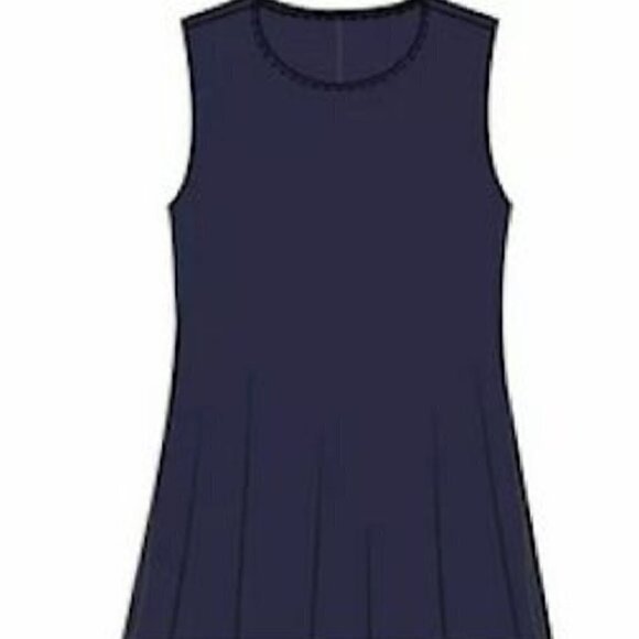 AGNES & Dora Swing Tunic Tank Navy Blue Sleeveless - Picture 1 of 2
